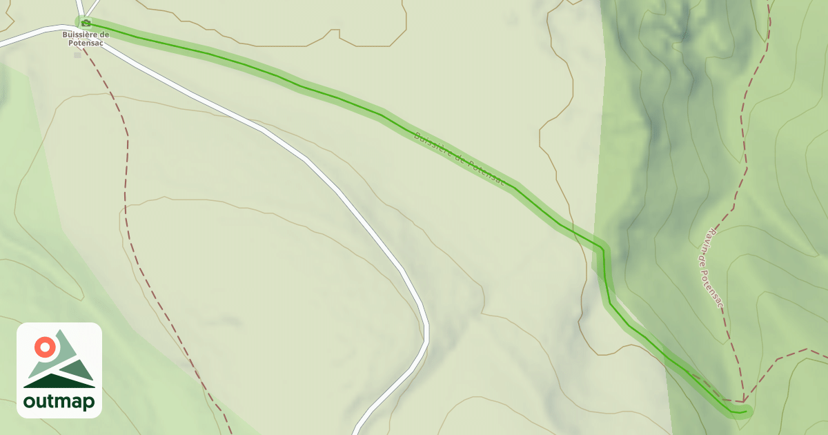 Map of Buissière de Potensac