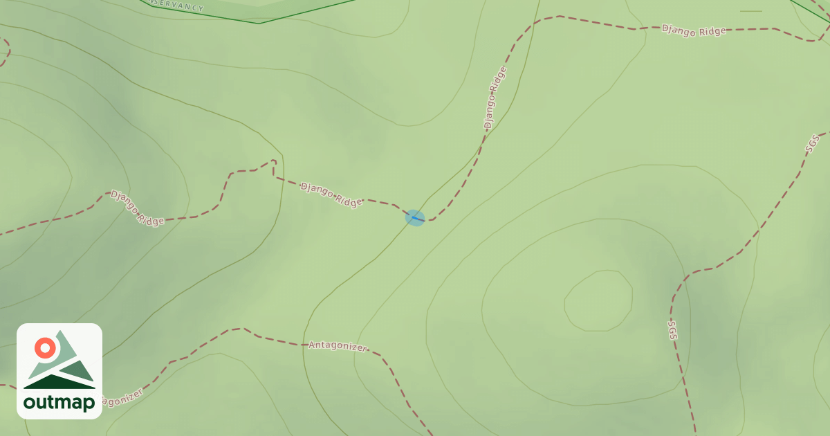 Map of Django Ridge