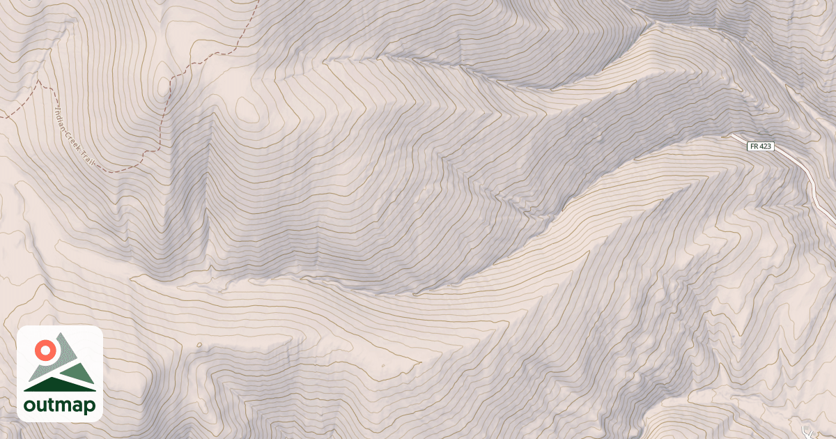 Map of Bonnett Creek