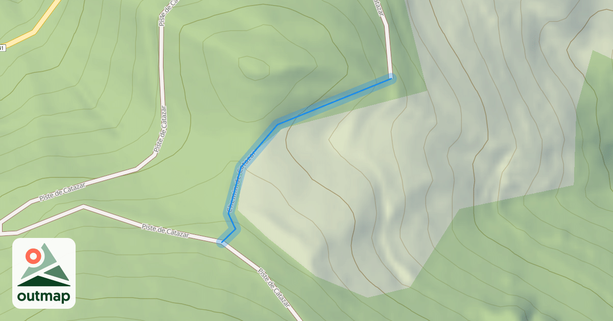 Map of Chemin de Catazar
