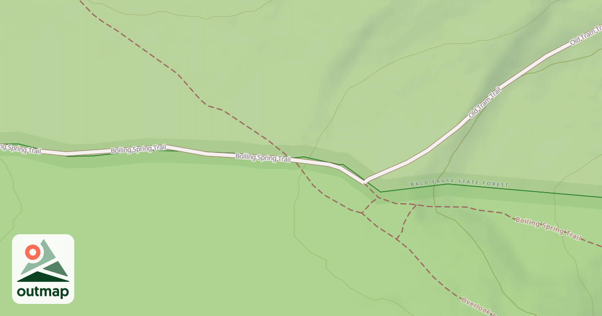Map of Bald Eagle State Forest Snowmobile Trails