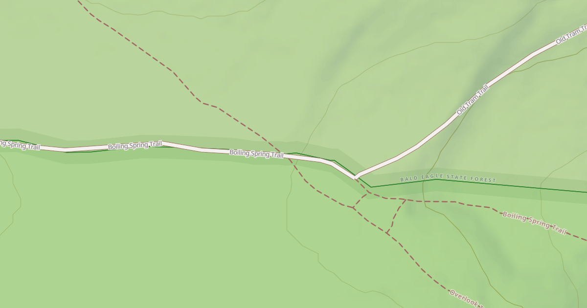Map preview of Bald Eagle State Forest Snowmobile Trails