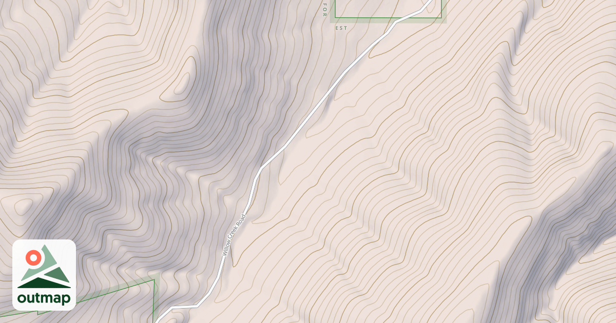 Map of WILLOW CR - BEAR PARK