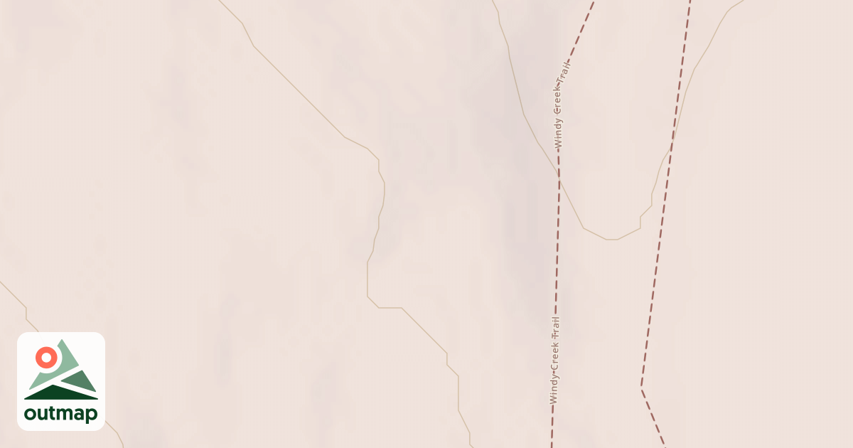 Map of Windy Creek Subsistence Ohv Trail