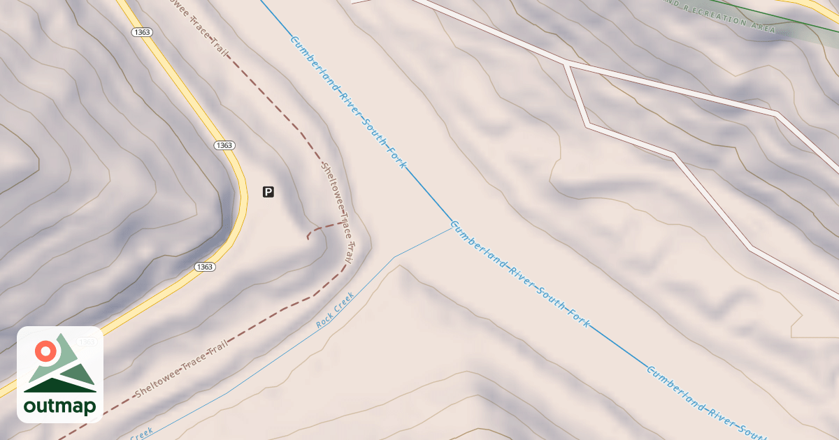 Map of K & T Railroad R.O.W.