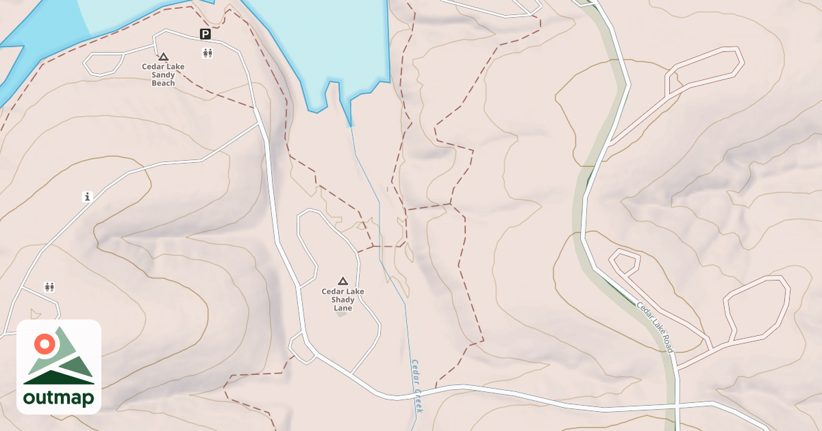 Map of CEDAR LAKE SOUTH SHORE