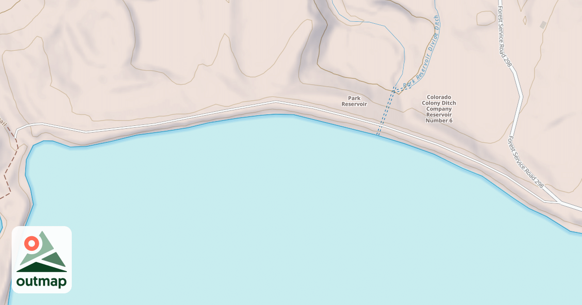Map of PARK RESERVOIR DAM