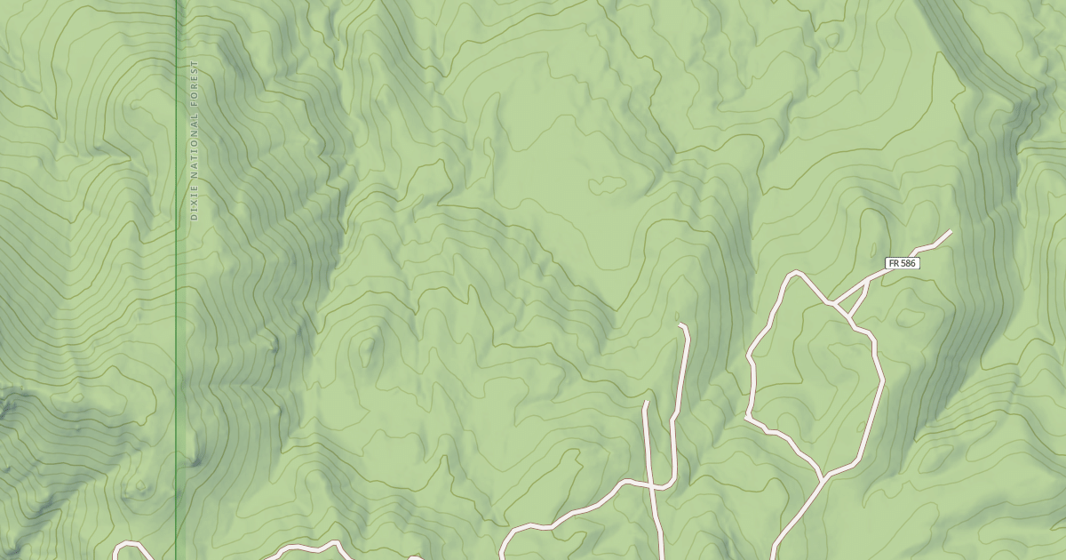 Map preview of USFS National Forest System Roads {D25B0329-74FC-4E7E-8766-7866E782CFDD}
