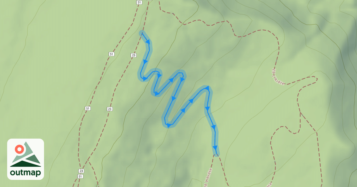 Map of 64 L'Adorila