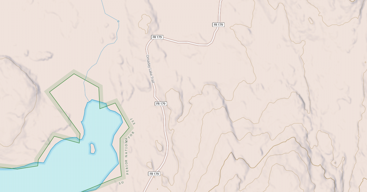 Map preview of Omaday Lake