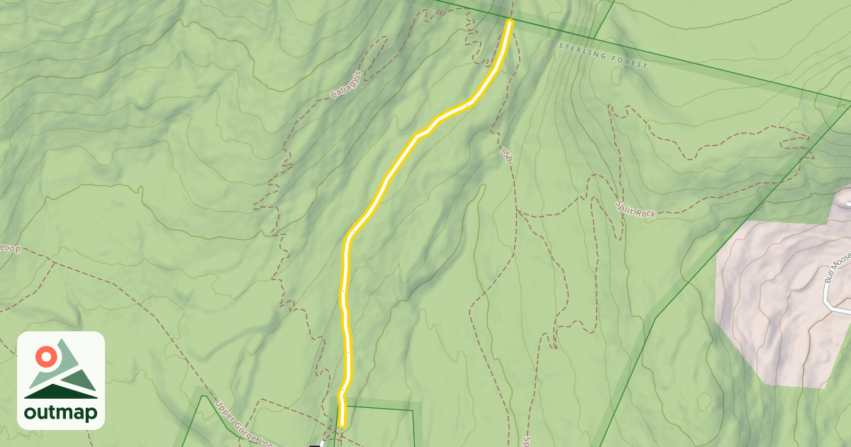 Map of Catamount Trail