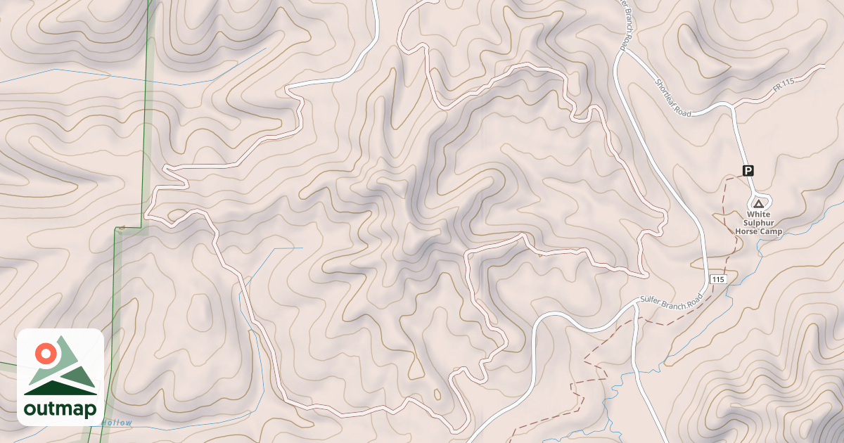 Map of White Sulphur Ohv Trail - A