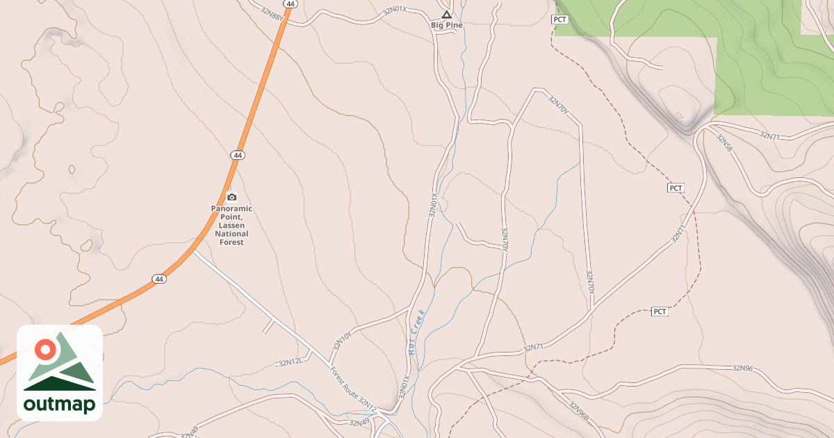 Map of BIG PINE LOOP