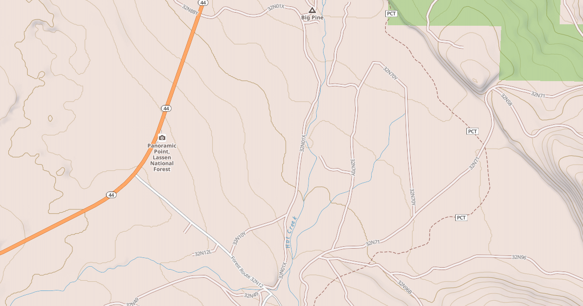 Map preview of BIG PINE LOOP