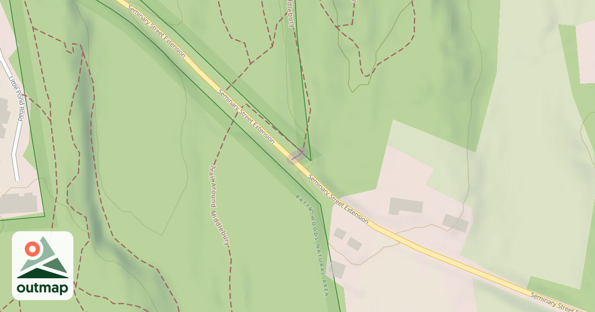 Map of Trail Around Middlebury