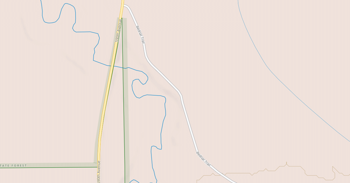 Map preview of Warroad/Roseau Trails