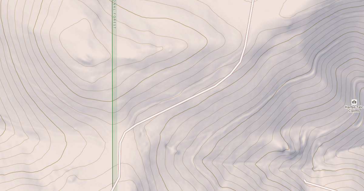 Map preview of USFS National Forest System Roads {4F35B206-1250-4721-8000-1711C51ED5BE}