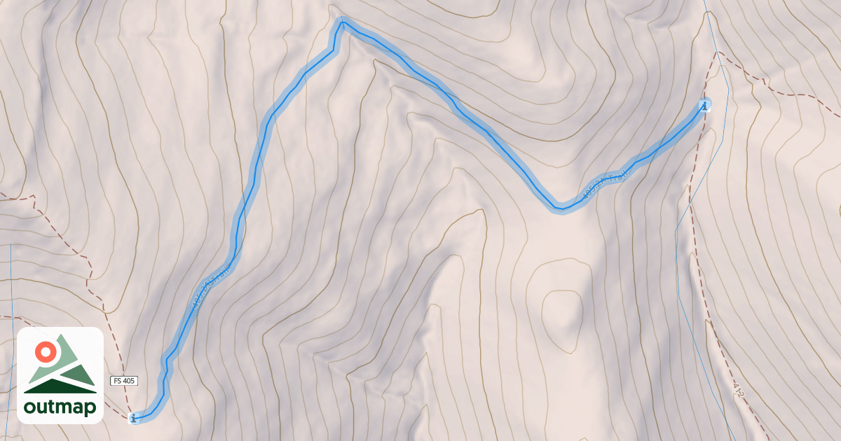 Map of 405.2A Trail