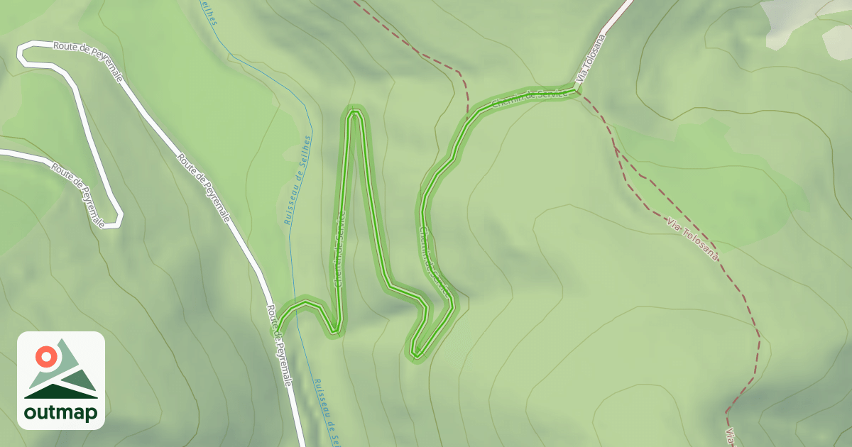 Map of Chemin de Service