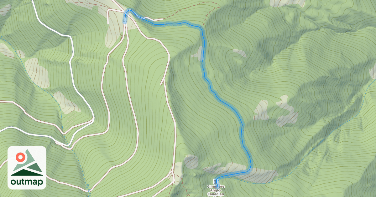 Map of Chemin du Cimetière Anglo - Canadien
