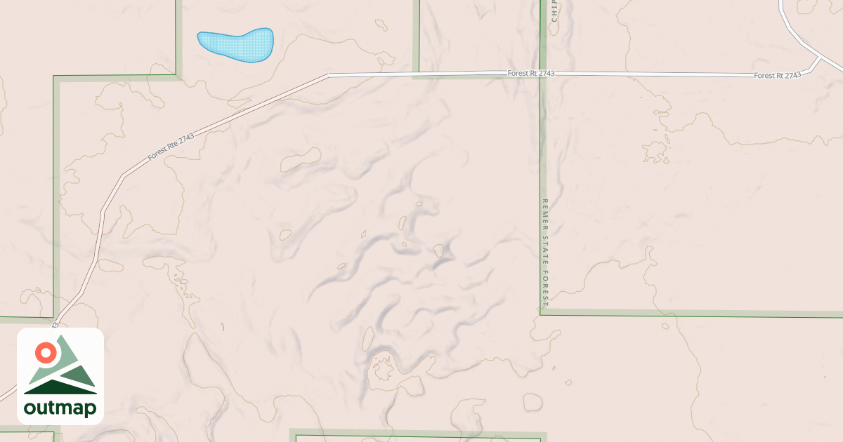 Map of BIRCH LAKE ROAD