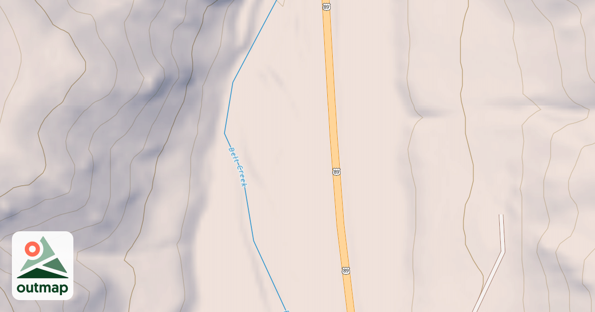 Map of HWY 89 DISPERSED A