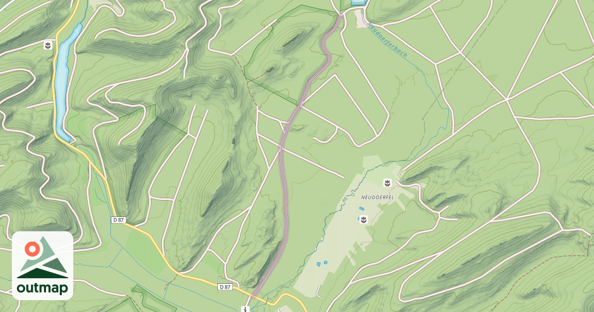 Map of Chemin Forestier de la Russhuette à Kobert