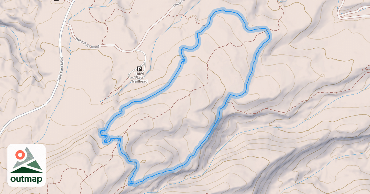 Map of Quad Rocker Loop Trail