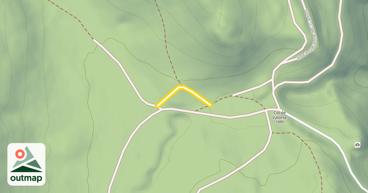 Map of Piste Nordique Competition