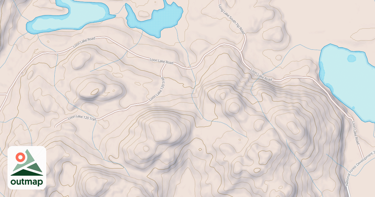 Map of LOON LAKE