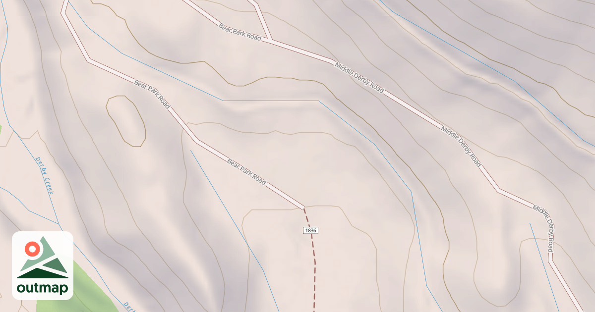 Map of BEAR PARK ROAD