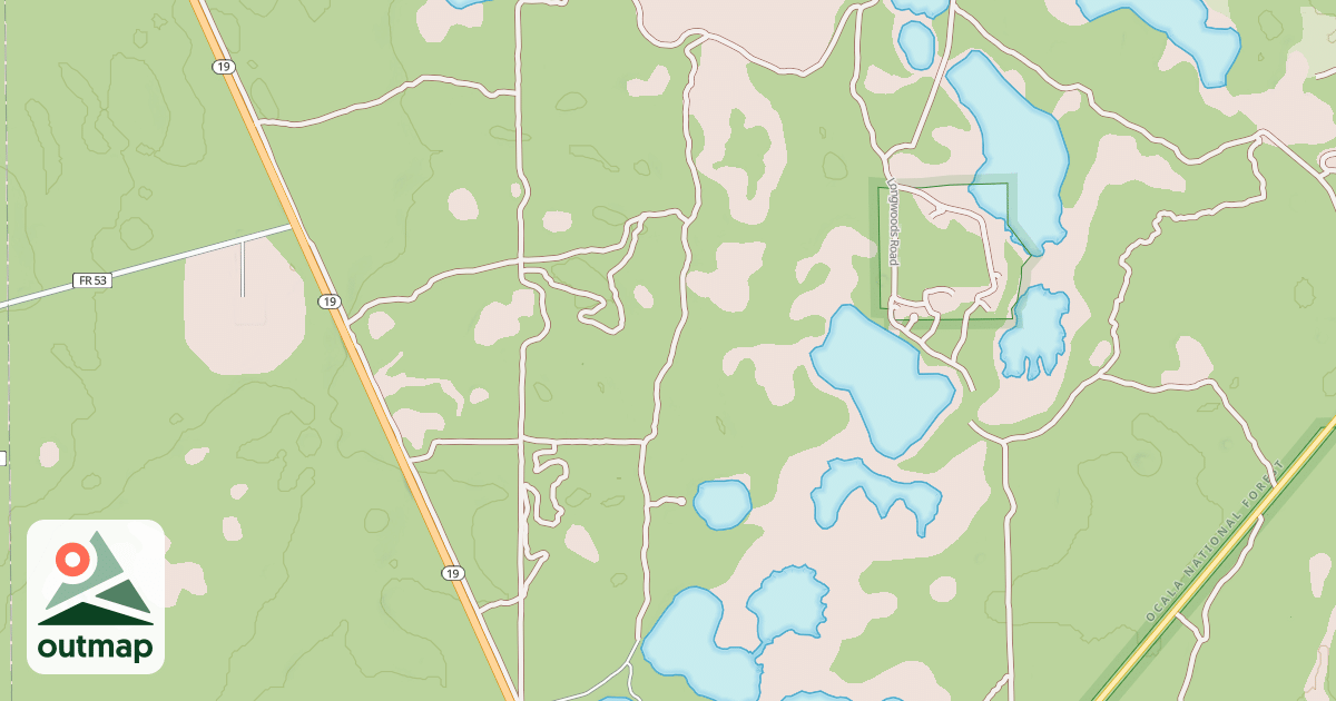 Map of S. GRASSHOPPER LAKE