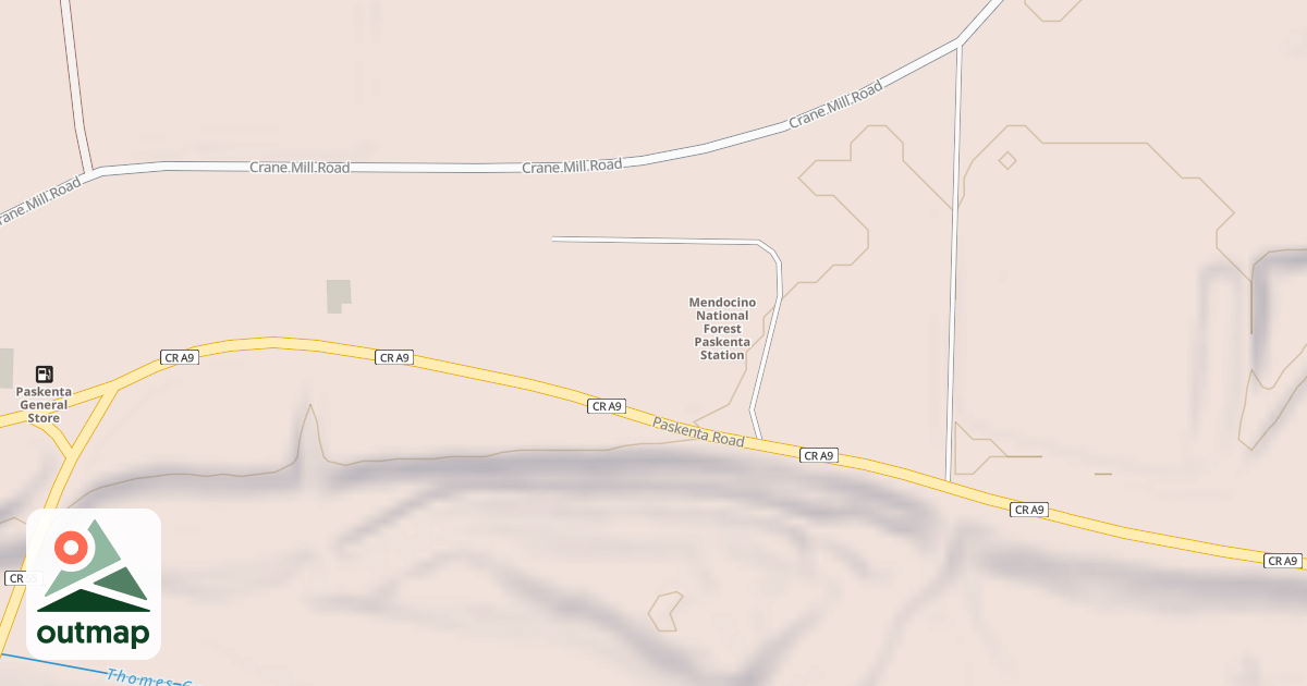 Map of PASKENTA W.C.