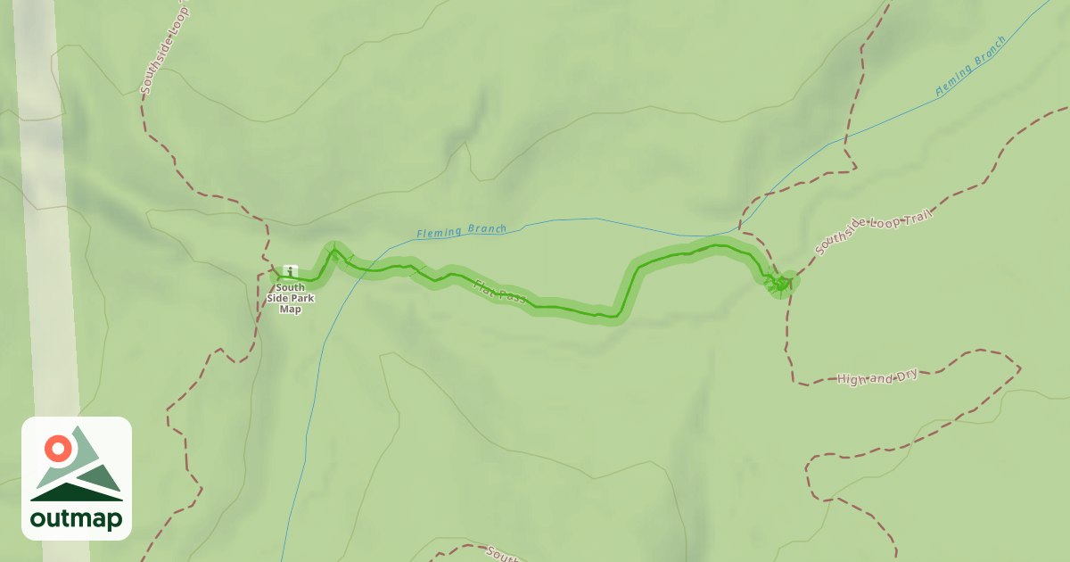 Map of Flat Pass