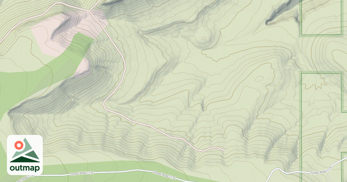 Map of GUNSIGHT PASS