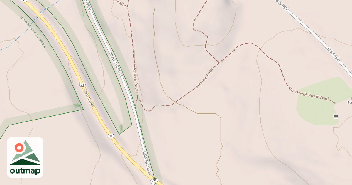 Map of Blackhill Road Trail