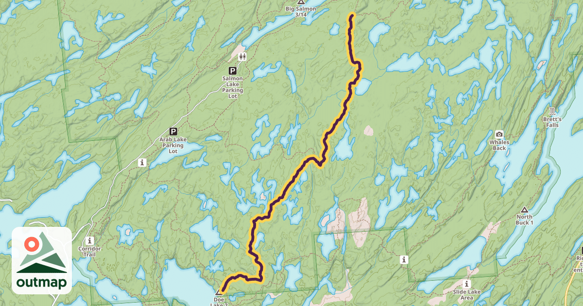 Map of Slide Lake Loop / Cedar Lake Loop