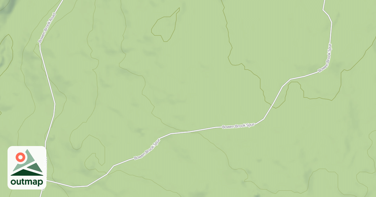 Map of BOWEN BROOK SPUR A
