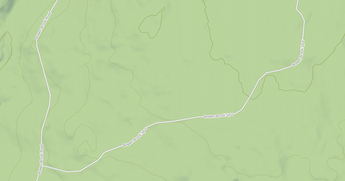 Map preview of BOWEN BROOK SPUR A