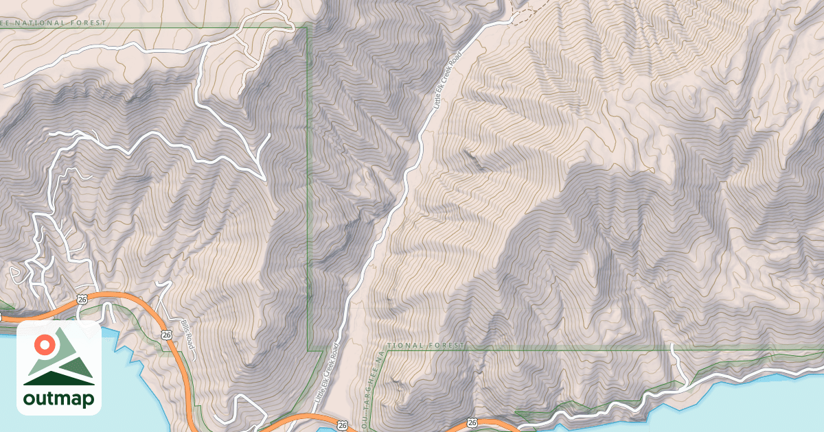 Map of LITTLE ELK CREEK