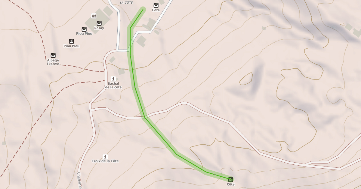 Map preview of La Côte