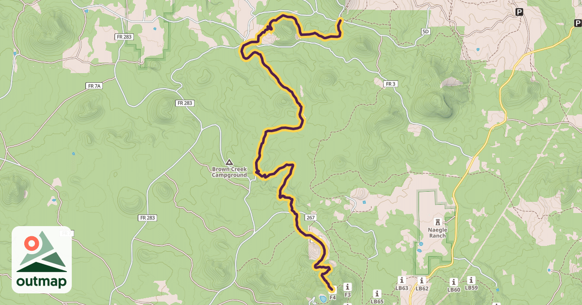 Map of Four Springs Trail