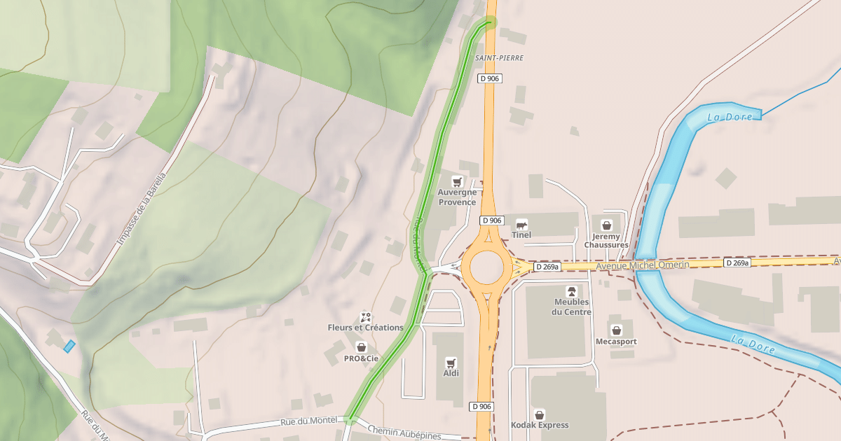 Map preview of Rue du Montel