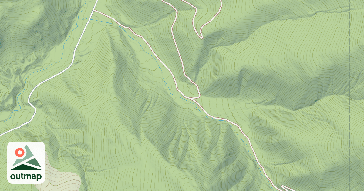 Map of KENO MOUNTAIN