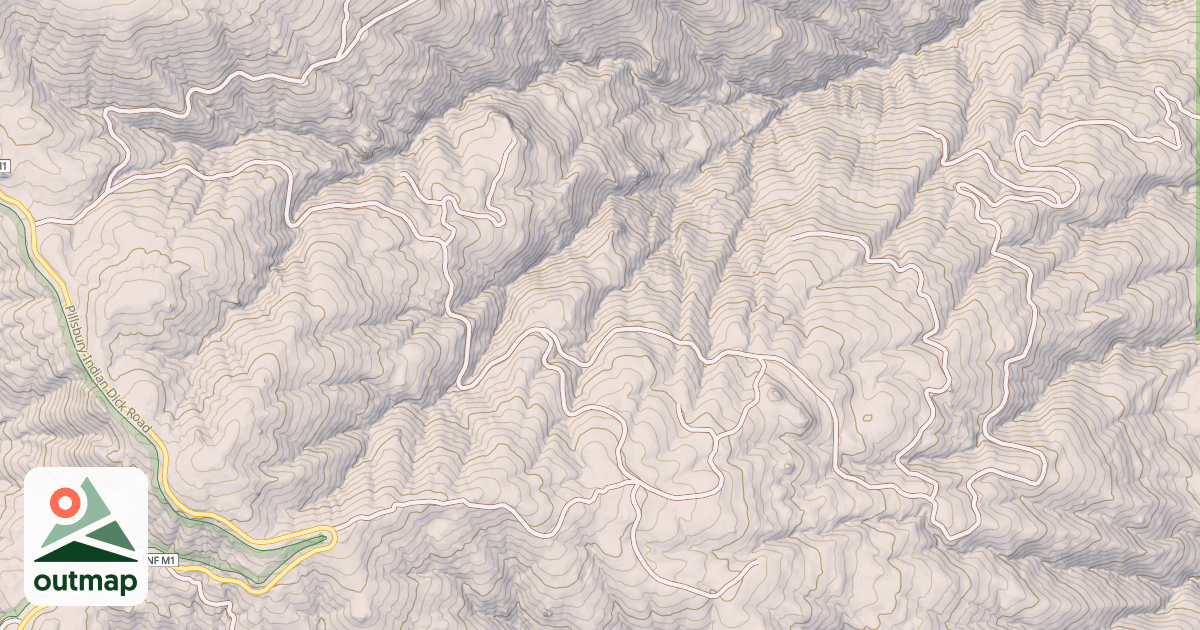 Map of MC COY RIDGE