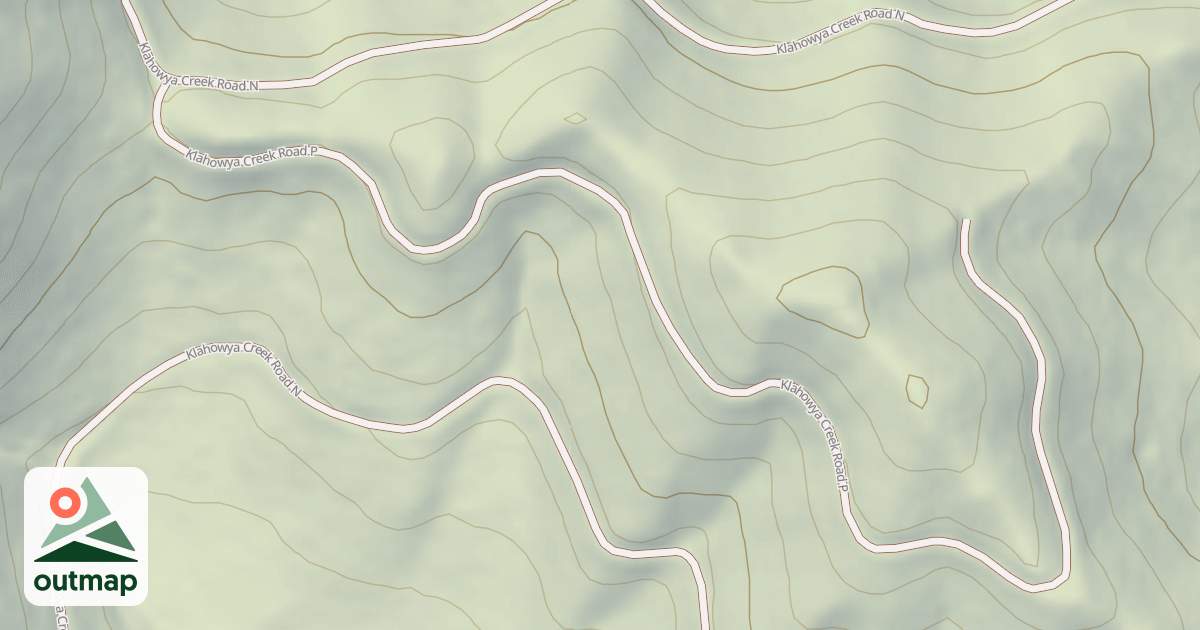Map of KLAHOWYA CREEK P