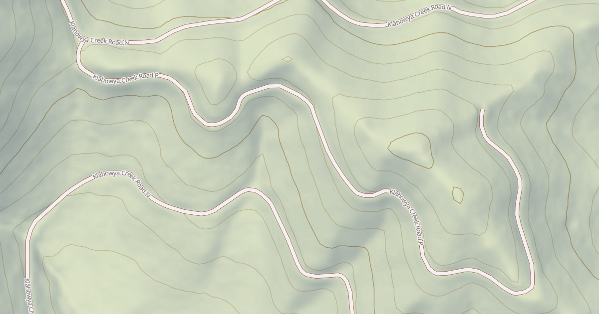 Map preview of KLAHOWYA CREEK P