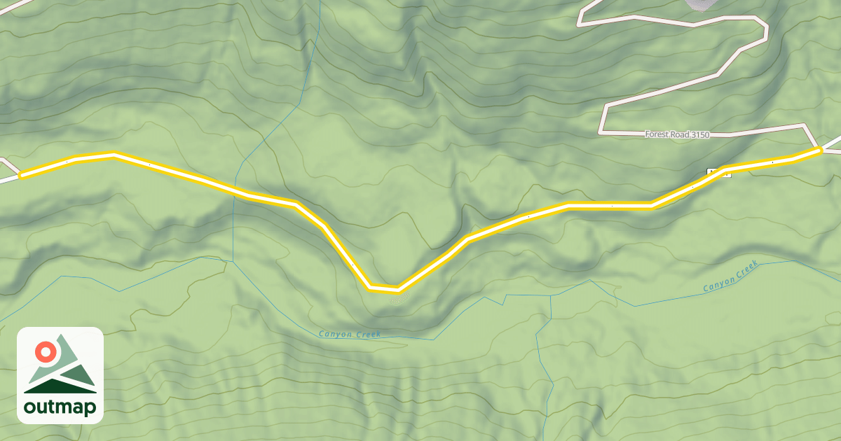 Map of Canyon Creek Road