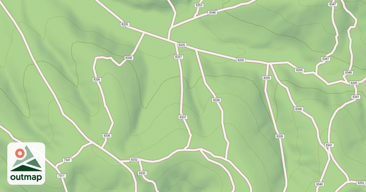 Map of USFS Motor Vehicle Use Map Trails 19917