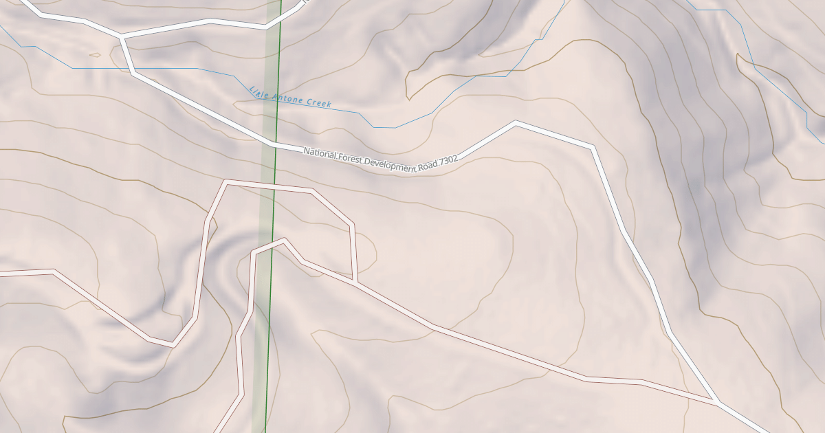 Map preview of USFS National Forest System Roads {71559475-3975-4AEF-BC9C-C2759D1B3C8D}